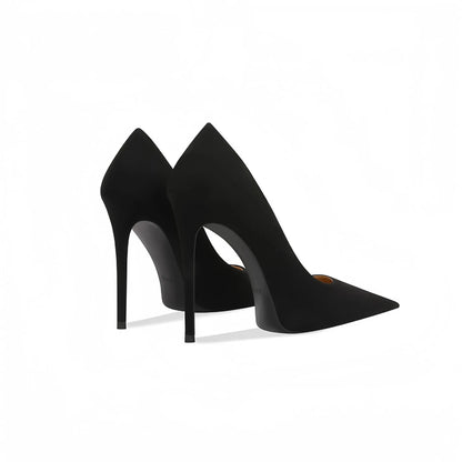 Wine Red High Heels 12cm 10cm 8cm Women Shoes Thin Heels Pointed Head Ladies Pumps Shallow Mouth Stiletto Party Large Size Shoes