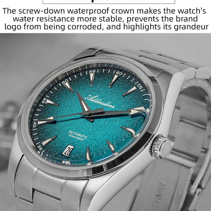 ADDIESDIVE Mechanical Men's Watch Classic Luxury Watch Super Bright Bubble Glass 100M Waterproof Men's Watch Gift