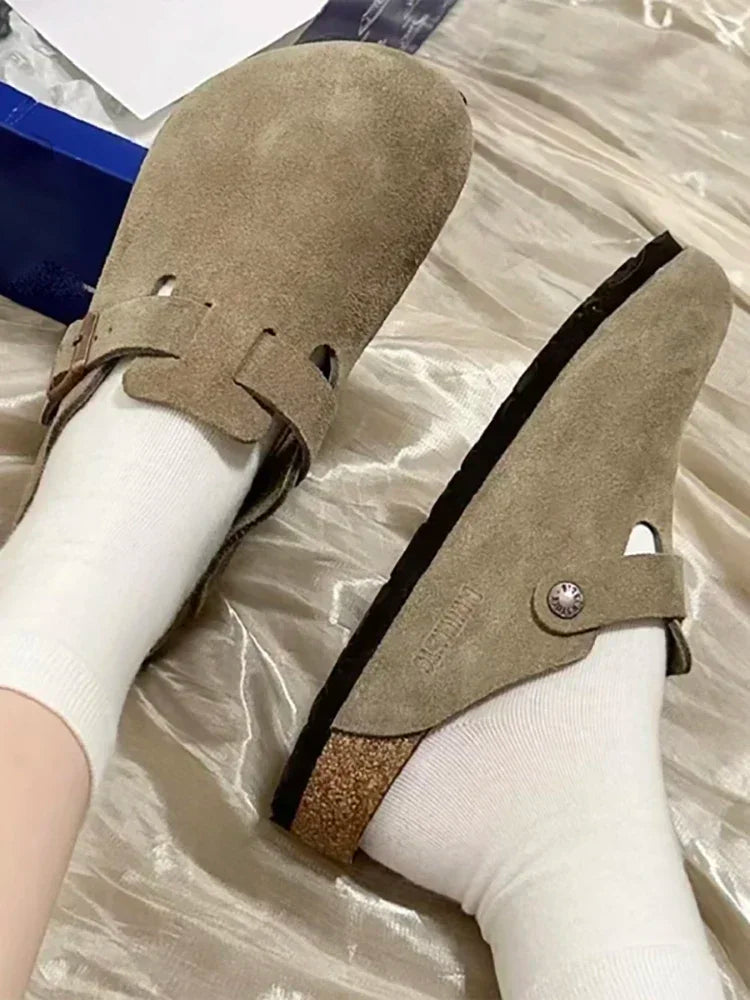Sandali in pelle di alta qualità, nuovi, alla moda, estivi, unisex, con suola morbida, modello Susal.