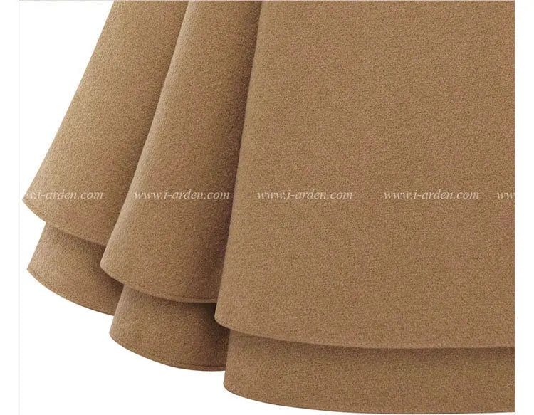 women woolen coat 2026 New fitted mid-length woolen coat double-breasted thickened overcoat + belt women's clothing