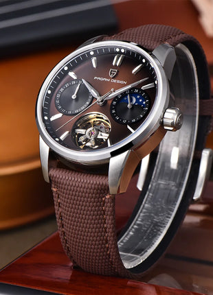 PAGANI DESIGN 41MM Orologio da uomo Orologio meccanico automatico di lusso Orologio da pilota impermeabile in acciaio inossidabile da 100 m PDYS021
