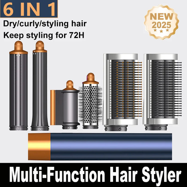 6 in 1 Professional Hot Air Styler Negative Ion Multi Hair Styler Set for Auto Curling Hair Styling Tools Best Gift for Women