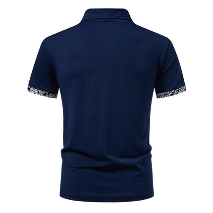 Men's Summer Short Sleeve Polo Shirt, Lapel Collar T-shirt, Solid Color, Sports T-shirt T15