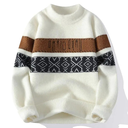 Winter Sweaters for male men thick O-neck sweater men Student youth sweaters autumn Men's wool Casual Knitwear Pullover
