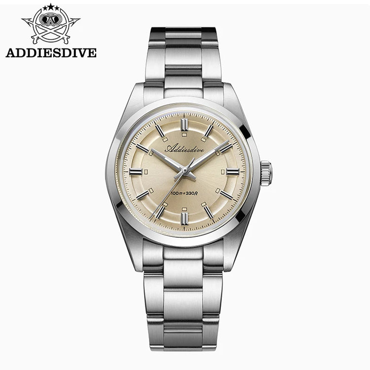 ADDIESDIVE36mm Luxury Men's Quartz Watch Japan VH31 Movement 100m Waterproof Super Luminous Quartz Men's Business Watch AD2515