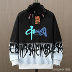 Men Spring Autumn Hooded Sweater Letter Plus Size Trendy Loose Sports Leisure Youth Student Hoodie 11xl 170kg 10XL 9XL