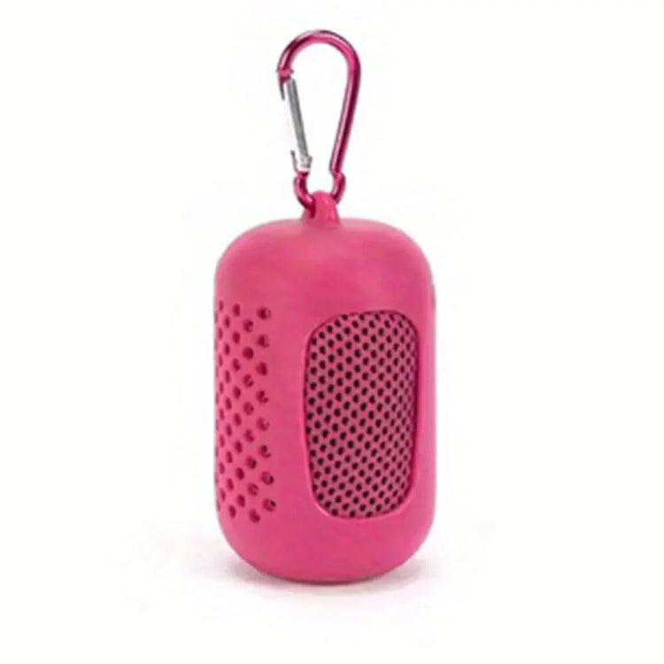 Asciugamano freddo avvolto in silicone circolare Asciugamano rinfrescante Asciugamani in microfibra ad asciugatura rapida Accessori da spiaggia Asciugamano Sport Fitness 1PC