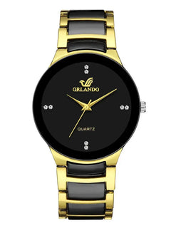 ORLANDO Orologi di lusso da uomo Nuovo arrivato Orologio da polso in acciaio al quarzo oro nero freddo Squisito orologio Masculino Relogio Orologio di moda