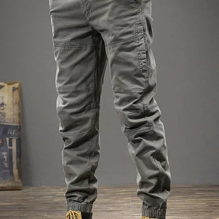 Grey Men's Cargo Pants Multipockets Black Male Trousers Multi Pocket Slim Techwear Harajuku Korean Style Cotton Nylon Y2k Luxury