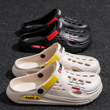 Ciabatte Unisex in EVA Traspiranti Antiscivolo con Suola Spessa, Scarpe Forate ad Asciugatura Rapida, Ciabatte Casual per Uomo e Donna, Ideali per Spiaggia, Giardino e Attività all'Aperto