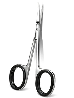 1Pcs Professional Stainless Steel Cuticle Scissors Extra Fine Curved Blade Manicure Scissors For Nail Eyelash Eyebrow Trimming Beauty Tools 2028