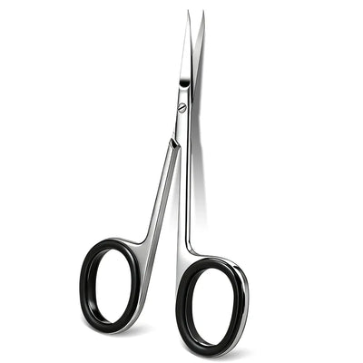 1Pcs Professional Stainless Steel Cuticle Scissors Extra Fine Curved Blade Manicure Scissors For Nail Eyelash Eyebrow Trimming Beauty Tools 2028