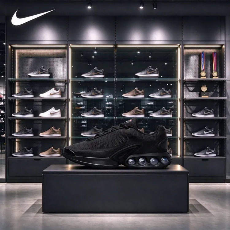 Nike Air Max Dn Men Sneakers, Full Air Cushion Running Shoes, Breathable Casual Trainers, Triple Black DV3337-006