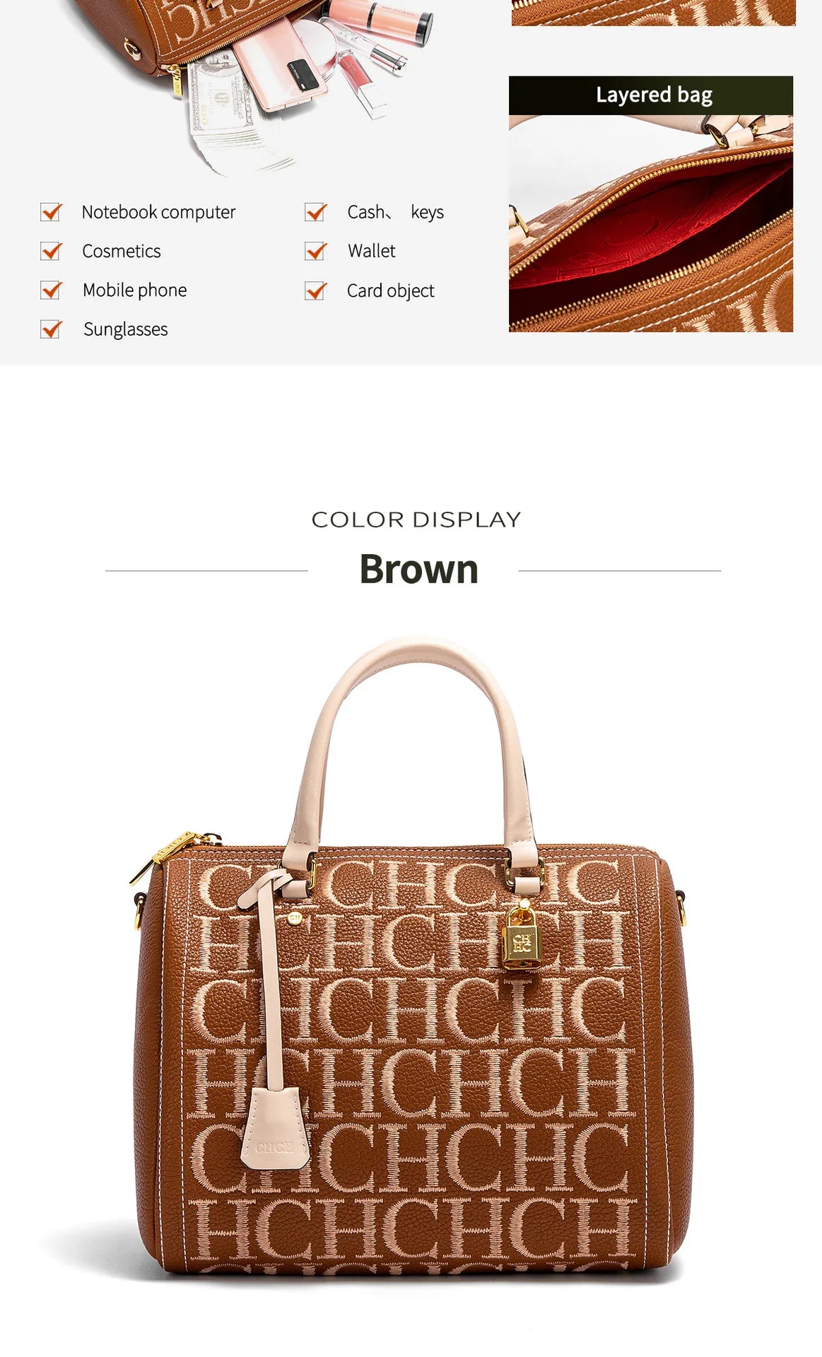 2025 Autumn/Winter New Handbag High-end Embossed Large Capacity Square Bag Women's Shoulder Bag