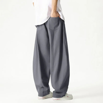 2025 vendite calde pantaloni a gamba larga pantaloni casual da uomo stili giapponesi pantaloni Harun da uomo streetwear moda hip hop pantaloni lanterna allentati