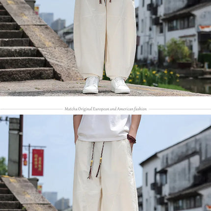 Pantaloni Larghi Estivi da Uomo, Stile Retrò Oversize, Pantaloni Harem Tinta Unita, Pantaloni Casual Harajuku, Pantaloni da Jogging per Donna, Abbigliamento Streetwear