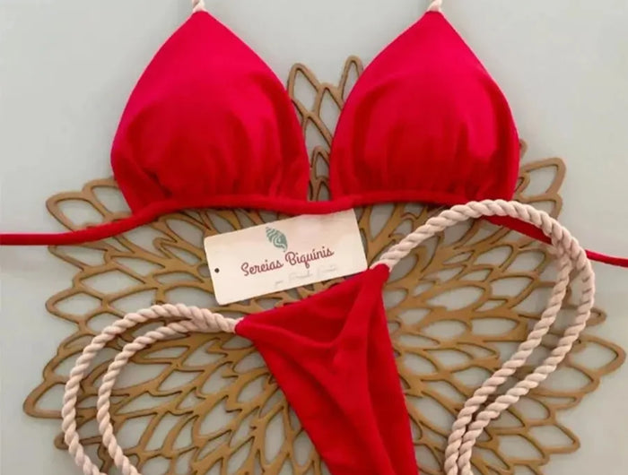 Push-up Bikini 2026 Sexy Women's Swimsuit Bandeau Swimwear Micro Bikini Set Red Bathing Suits Brazilian Female Biquini
