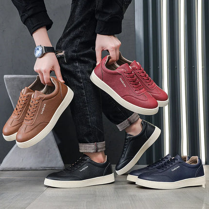 Casual Shoes Loafers British Leather Sneakers Flats Shoes Classic Men Leather Shoes Spring Summer New Trendy Designer Loafers