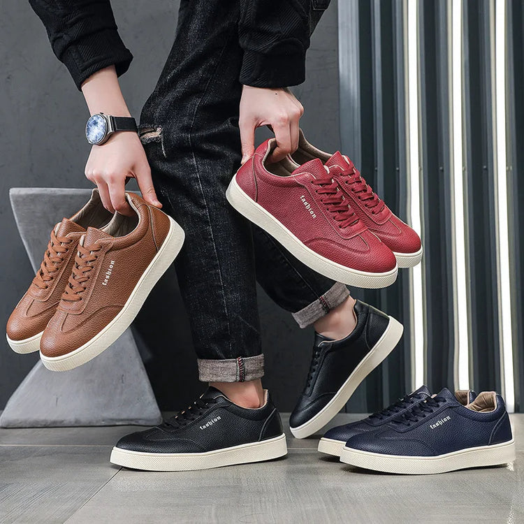 Casual Shoes Loafers British Leather Sneakers Flats Shoes Classic Men Leather Shoes Spring Summer New Trendy Designer Loafers