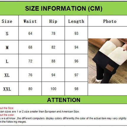 Winter Thicken Warm Leggings Women Lamb Cashmere Joggers High Waist Fleece Elastic Tights Warm Tights Pants Slim Velvet Legging PlatiNum
