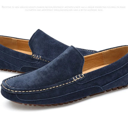 Mocassini da uomo in pelle scamosciata di lusso 2022 scarpe casual da uomo scarpe da barca fatte a mano da uomo Slipon scarpe da guida mocassini maschili Zapatos