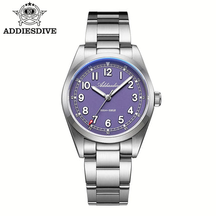 ADDIESDIVE Luxury Men's Watch 100m Water Resistance Sapphire Glass BGW9 Super Luminous Quartz Movement Stainless Steel Bracelet
