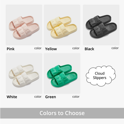 2023 Women's Soft Sole Cloud Slippers Thick Platform Indoor Outdoor Summer Beach Sandals EVA Non-slip Flip Flops