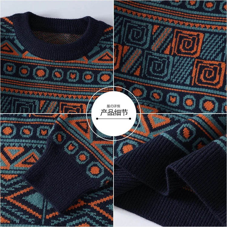 Men's fashion pullovers 2026 men winter korean style Sweaters mens warm sweater O-neck men sweaters autumn  men full size M-3XL
