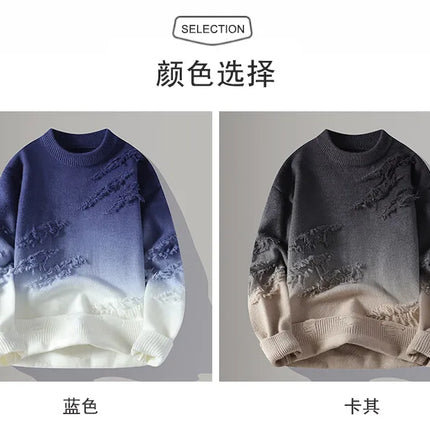 Winter Sweaters for male men thick O-neck sweater men Student youth sweaters autumn Men's wool Casual Knitwear Pullover men