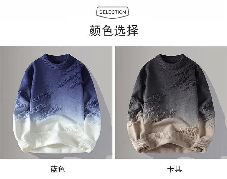 Winter Sweaters for male men thick O-neck sweater men Student youth sweaters autumn Men's wool Casual Knitwear Pullover men