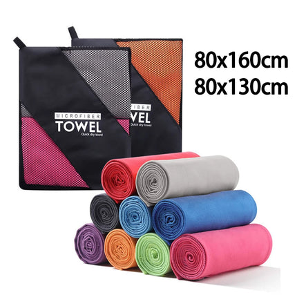 Serviette de Sport à Séchage Rapide 40x80/80x160CM Bleu Gris Vert Orange pour Natation Salle de Sport Fitness Camping Course Plage