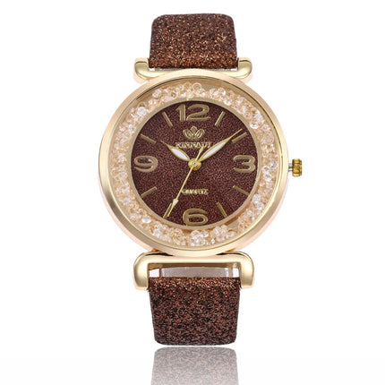 Orologio da donna di marca di lusso Orologio da polso al quarzo da donna con cassa rotonda Orologi da donna Orologio da festival Regalo di San Valentino platinumshop