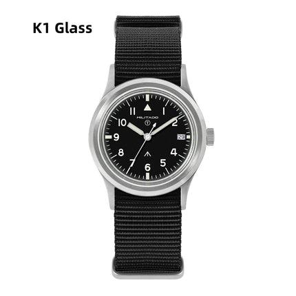 Militado ML14 36mm Orologio VH31 Sweep Secondo Movimento al quarzo Orologio Cristallo di zaffiro Super luminoso BGW9 C3 100m Orologi impermeabili platinumshop
