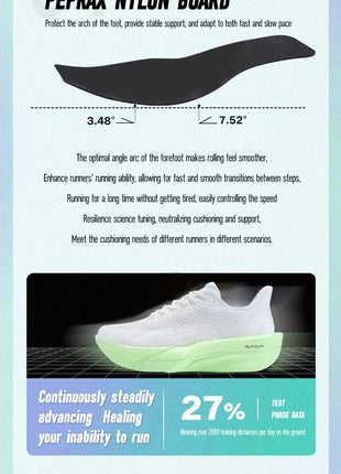IRUNSVAN Surface 2000 Nylon Running Shoes for men Professional High Springback Training Women Outdoor Fitness Sport Shoes  ﻿ PlatiNum