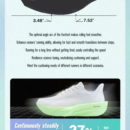 IRUNSVAN Surface 2000 Nylon Running Shoes for men Professional High Springback Training Women Outdoor Fitness Sport Shoes  ﻿ PlatiNum