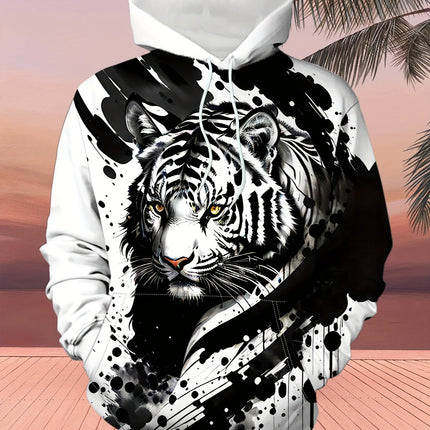 Animal Wolf Tiger 3D Print Hoodies Men Women Fashion Streetwear Hooded Sweatshirts Oversized Hoodie Pullovers Tops Man Clothing