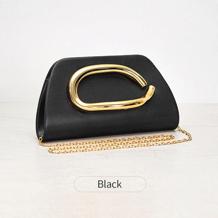 Gold Magnetic Closure Women Evening Bags Luxury Designer Handbag And Purse Party Banquet Chain Crossbody Bag Fashion ShoulderBag PlatiNum