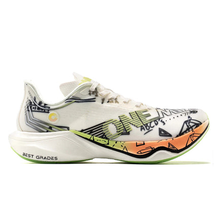 ONEMIX Scarpe da corsa per maratona ultraleggere Scarpe da ginnastica da corsa professionali in nylon con bordo in carbonio con supporto antiurto e rimbalzo PlatiNum