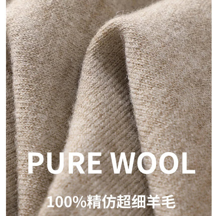 DjzDsm Hot selling new women's wool leggings slim fit and warm autumn and winter knitted women's long Australian wool leggings PlatiNum