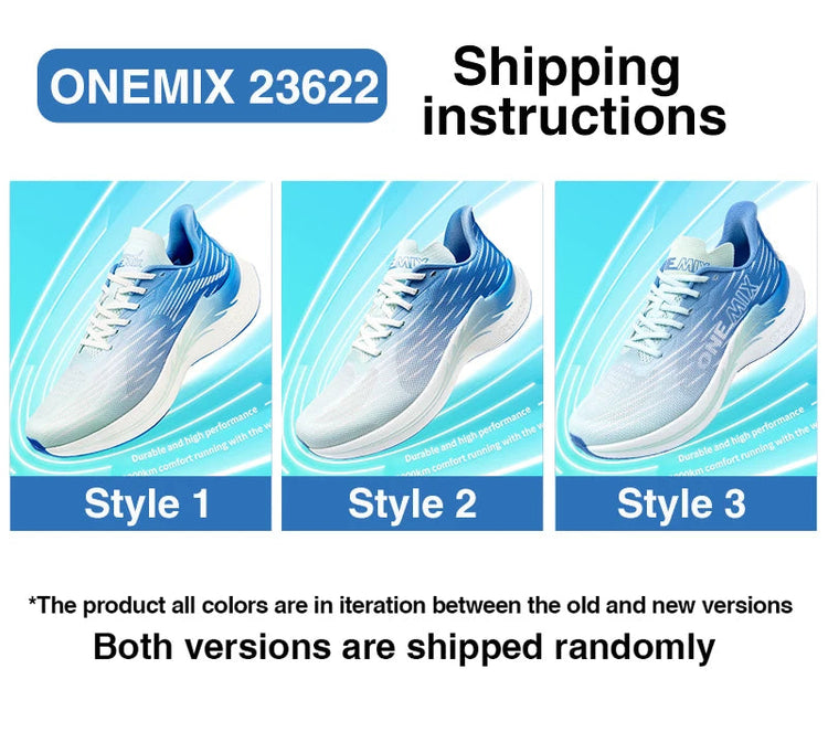 Scarpe da corsa con cuscino d'aria ONEMIX, sneakers sportive traspiranti per esterni, scarpe leggere da jogging e camminata PlatiNum