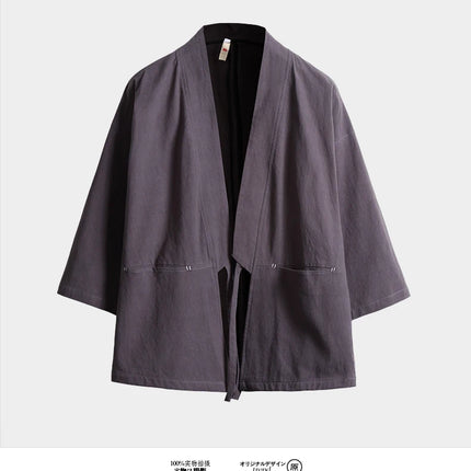 Camicia Estiva da Uomo Stile Cinese Kung Fu Tai Chi, Tinta Unita in Cotone, Comoda, Streetwear Retrò, Abbigliamento Tradizionale