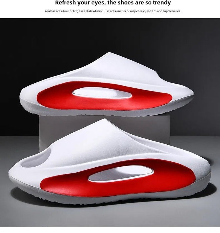 Pantofole in cocco Le donne indossano sandali Coppia fondo spesso Eva Step on Shit Feeling Home Home Pantofole di grandi dimensioni Scarpe - platinumshop
