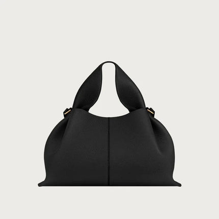 Borsa tote classica in tinta unita da donna, comoda ed elegante, stile vintage