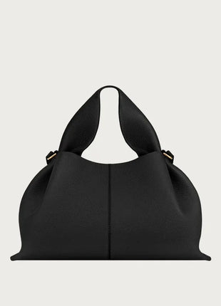 Borsa tote classica in tinta unita da donna, comoda ed elegante, stile vintage