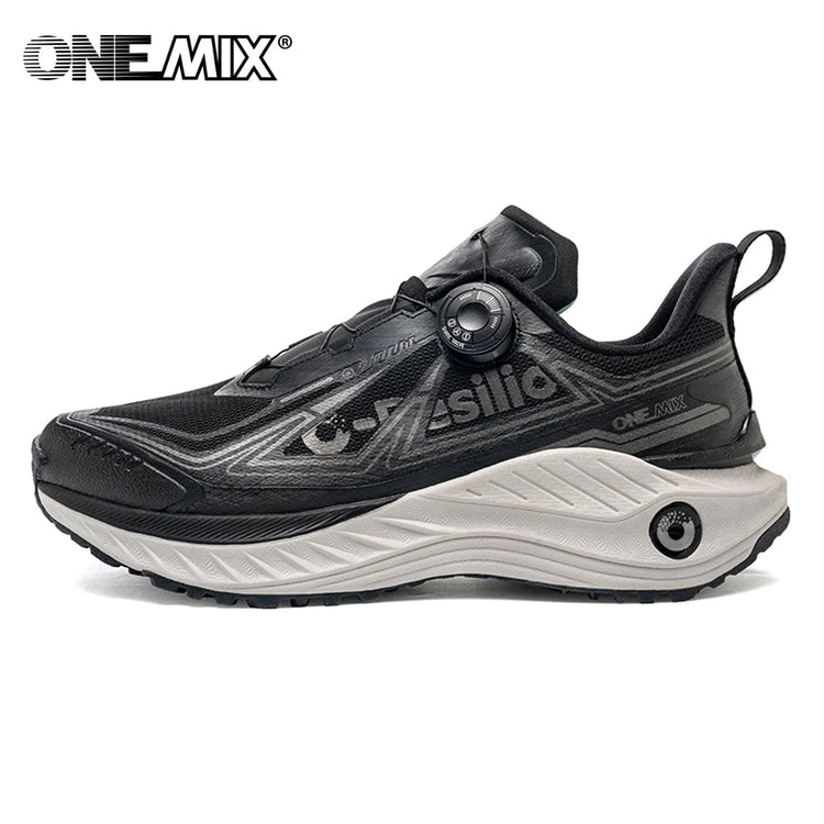 ONEMIX Autunno Inverno Outdoor Scarpe da corsa da fondo da uomo con assorbimento degli urti Scarpe da ginnastica da trekking da donna Caratteristiche resistenti all'usura PlatiNum