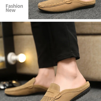 Mocassini da Uomo Leggeri Estivi, Scarpe Comode Senza Lacci, Traspiranti, Casual, con Supporto Parziale, Ciabatte per Uomo
