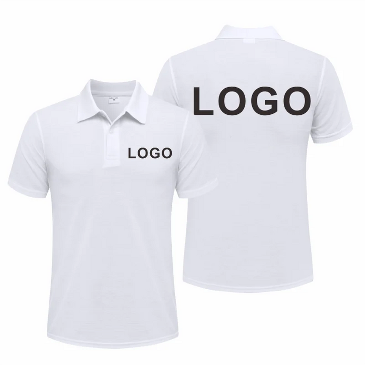 Polo casual estiva Polo personalizzata traspirante economica per società personale Polo da lavoro con ricamo con stampa logo personalizzato