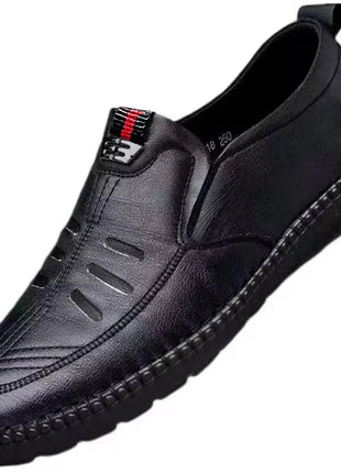 Mocassini da uomo in pelle PU antiscivolo appartamenti da passeggio traspiranti slip on da esterno scarpe casual per scarpe da ginnastica da guida per ufficio da lavoro maschile2