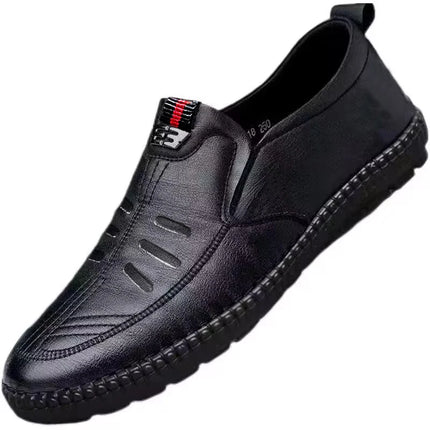Mocassini da uomo in pelle PU antiscivolo appartamenti da passeggio traspiranti slip on da esterno scarpe casual per scarpe da ginnastica da guida per ufficio da lavoro maschile2