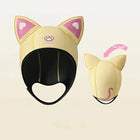 Cappuccio da sub con orecchie di gatto Cappuccio da muta in neoprene da 3 mm Cuffia da nuoto da donna carina per il surf Snorkeling Sport acquatici Cappello da sub da surf